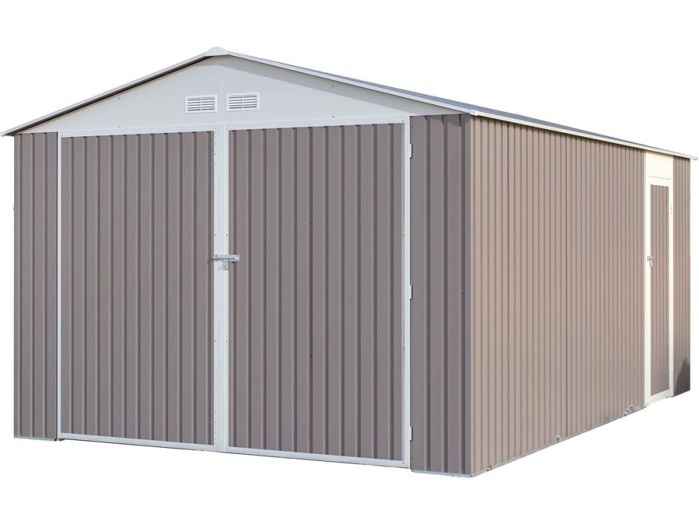 15' 8'' x 10' 5'' Metal Garage Shed - "Nevada"- with swinging doors