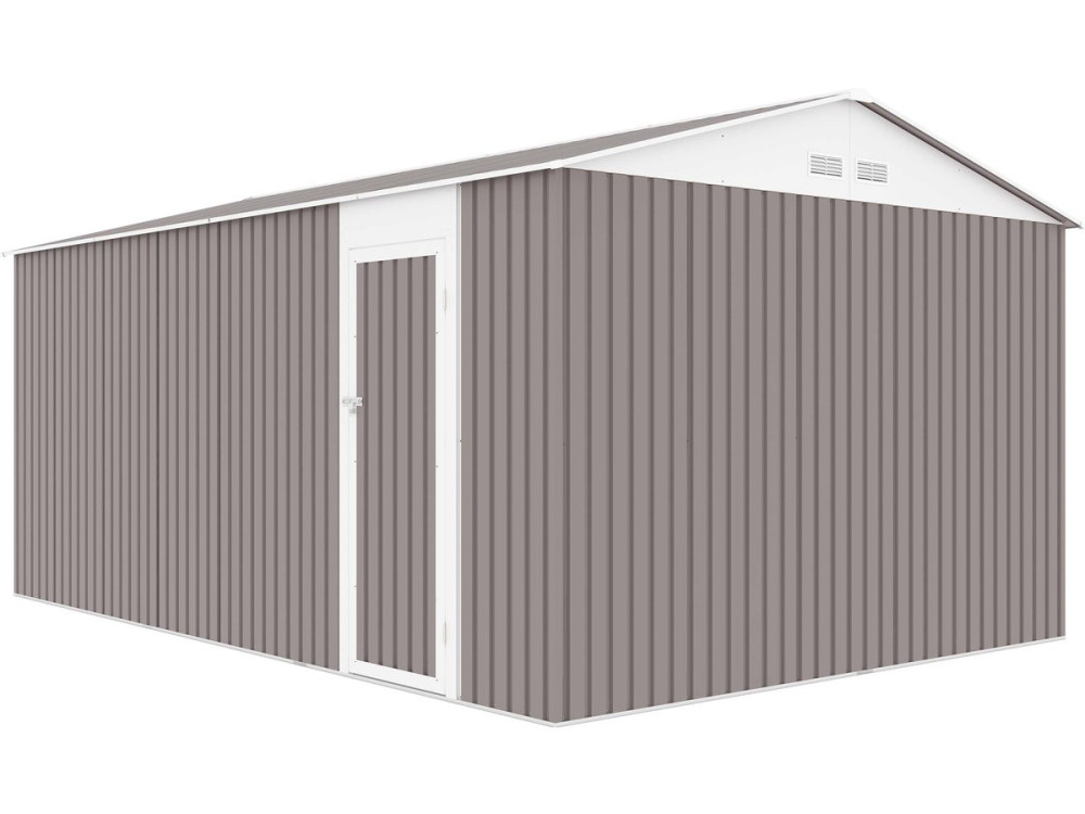 15' 8'' x 10' 5'' Metal Garage Shed - "Nevada"- with swinging doors