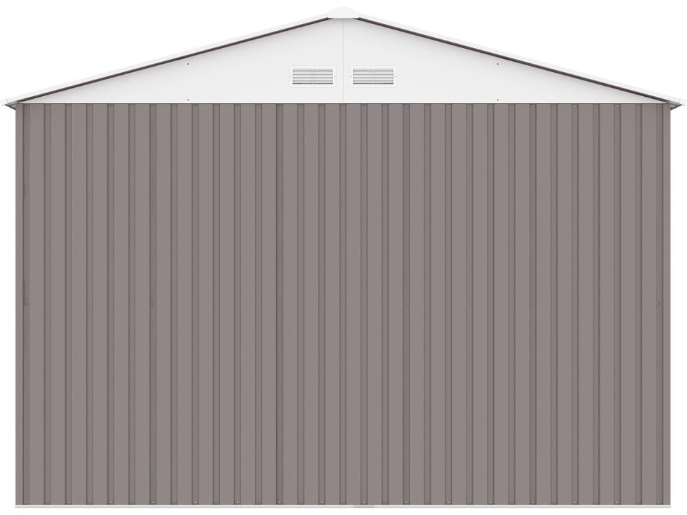 15' 8'' x 10' 5'' Metal Garage Shed - "Nevada"- with swinging doors