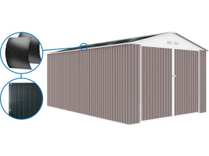 Metal garage "Nevada" - 15.36m² with solar panels