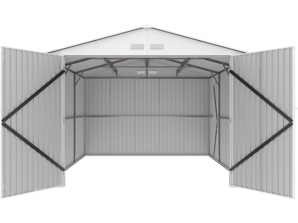 Metal garage "Nevada" - 15.36m² with solar panels