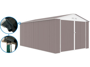 Metal garage "Nevada" - 18.56m² with gutter