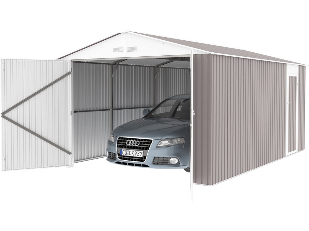 Metal garage "Nevada" - 18.56m² with gutter