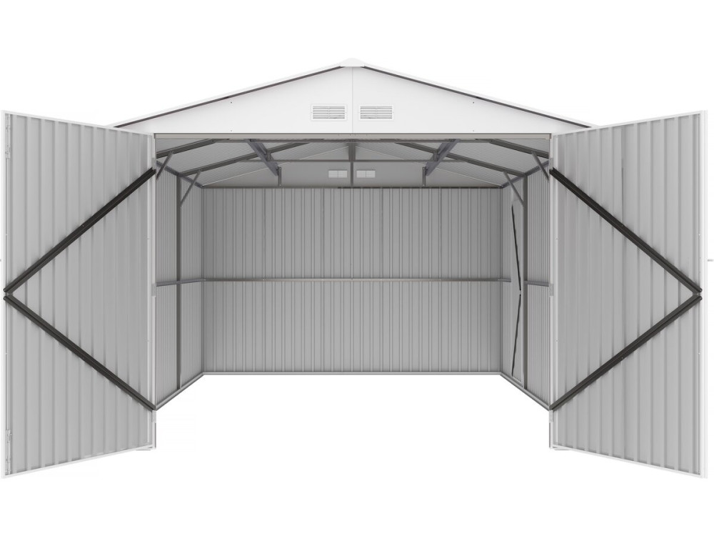 Metal garage "Nevada" - 18.56m² with gutter