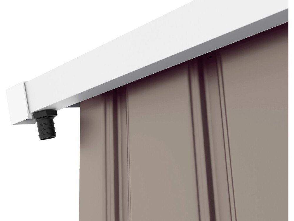 Metal garage "Nevada" - 18.56m² with gutter and water collector