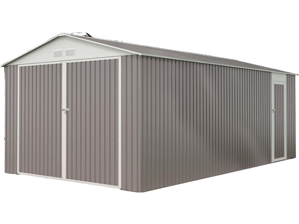 19' x 3' 6'' Metal Garage "Nevada" with swinging door