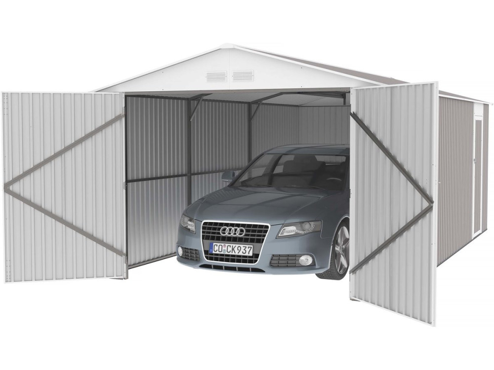 19' x 3' 6'' Metal Garage "Nevada" with swinging door