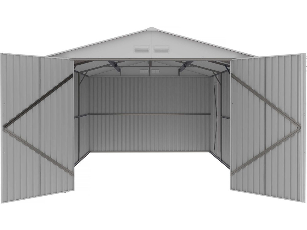 19' x 3' 6'' Metal Garage "Nevada" with swinging door