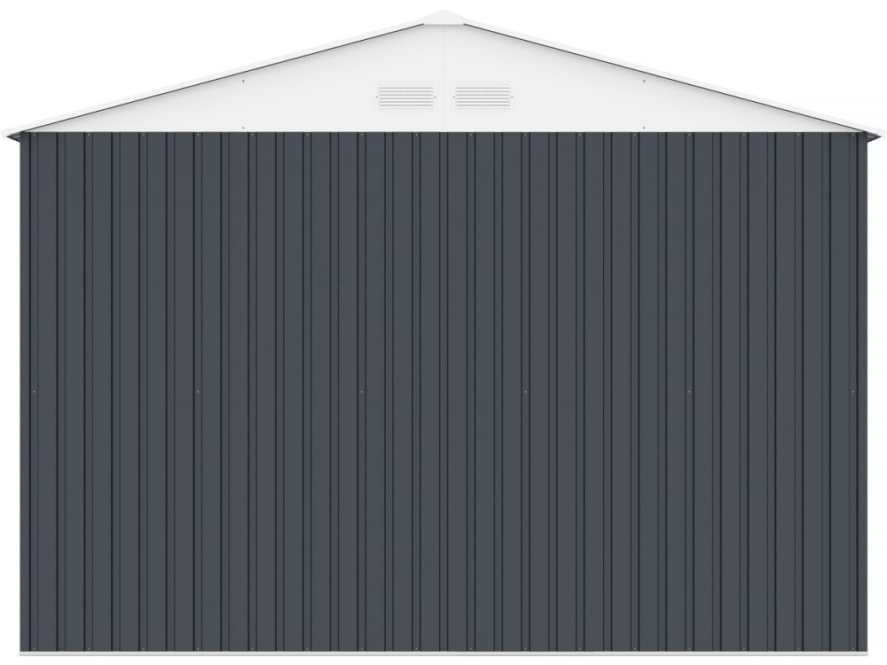 Houston metal garage - 15.36 m² with gutter and water collector - Anthracite
