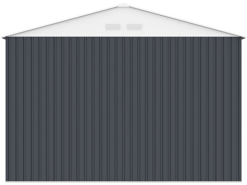 Houston metal garage - 15.36 m² with gutter - Anthracite