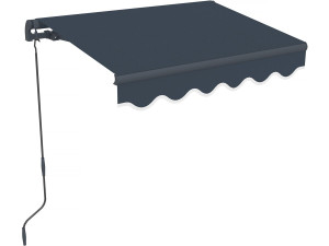 Aluminum awning "Ombra 1" - 160 x 120 cm - Gray