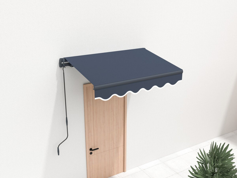 Aluminum awning "Ombra 1" - 160 x 120 cm - Gray