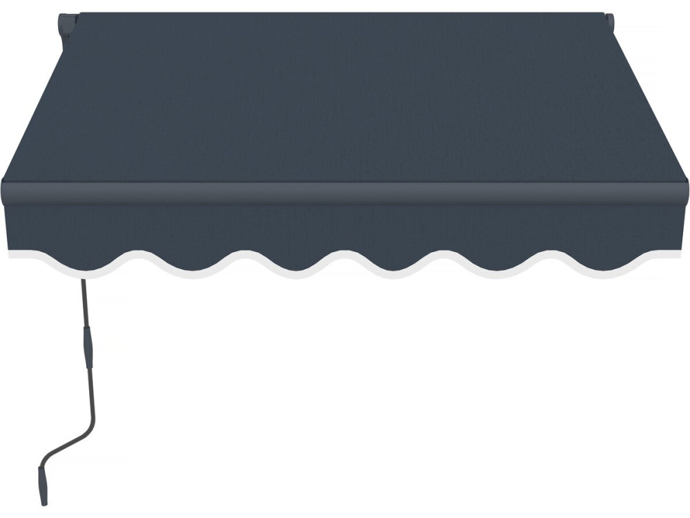 Aluminum awning "Ombra 1" - 160 x 120 cm - Gray