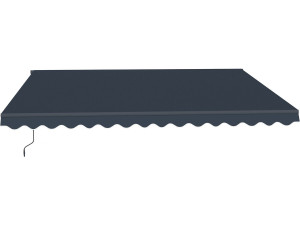 Aluminum awning "Ombra 4" - 395 x 300 cm - Gray