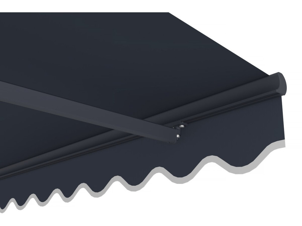 2.5 x 3 m "Ombra 3" retractable aluminium awning - Anthracite grey