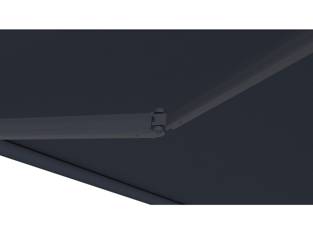 Shadow" awning with aluminium valance 2 x 3 m - Anthracite grey