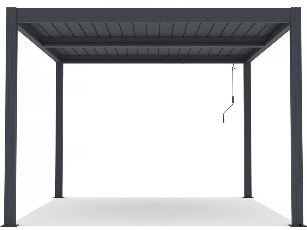 Windsor" aluminium bioclimatic pergola - 3 x 4 m - Anthracite