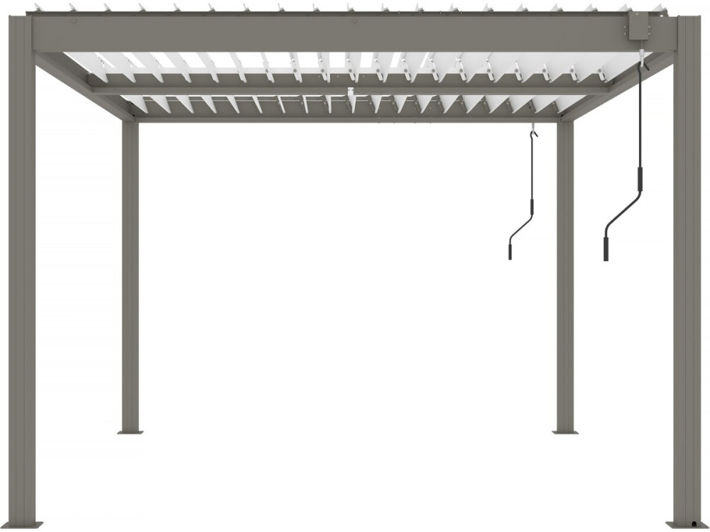 Windsor" bioclimatic pergola - 3 x 4 m - Taupe