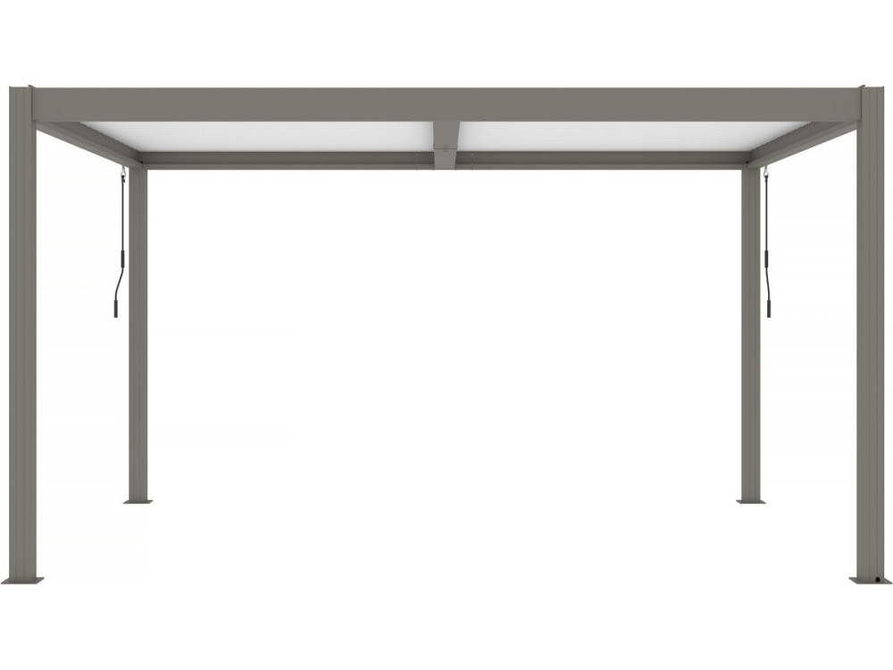 Windsor" bioclimatic pergola - 3 x 4 m - Taupe