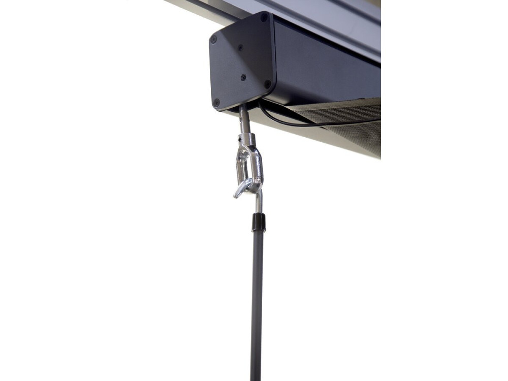 Windsor premium" bioclimatic pergola with led and aluminium awning - 3 x 4 m - Grey