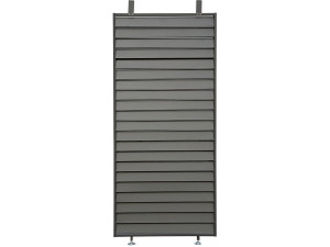 Clifford" galvanized steel bioclimatic pergola shutter - 92 x 4 x 208 cm - Grey