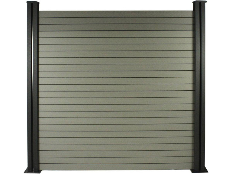 Composite Fence Kit 1.6 x 1.2 m - Free fixing kit - Gray