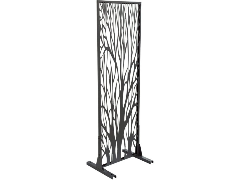 Decorative metal fence "Tree" 50 x 150 cm - Anthracite