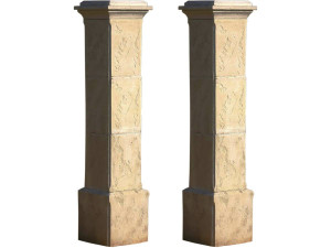 Set of 2 "Tradition" gate pillars - 41 x 41 x 200 cm