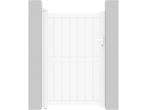 Aluminium garden gate door "Lola" - 101.2 x 155.9 cm - White