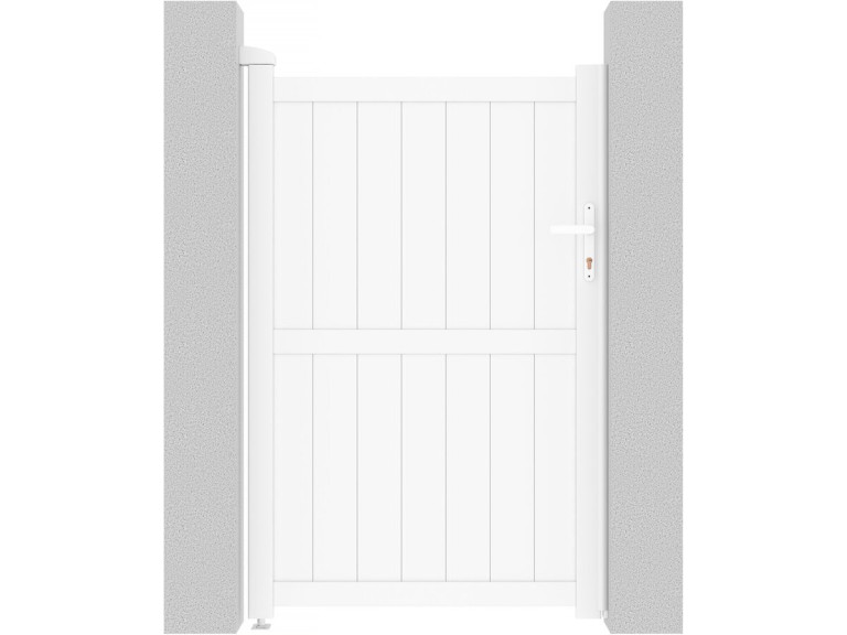 Aluminium garden gate door "Lola" - 101.2 x 155.9 cm - White