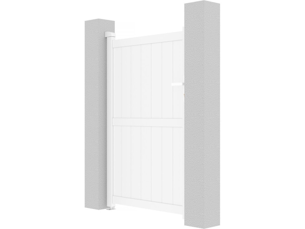 Aluminium garden gate door "Lola" - 101.2 x 155.9 cm - White
