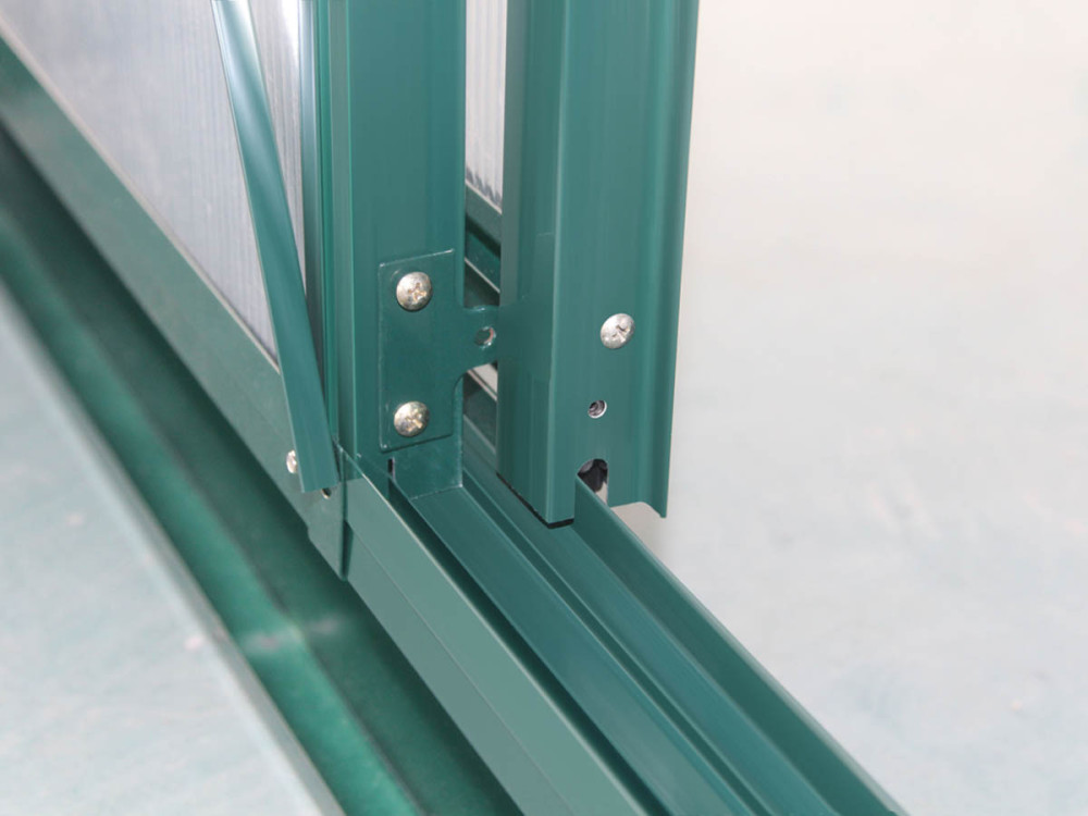 Polycarbonate Greenhouse "Dahlia" Pine green 7.67 m²