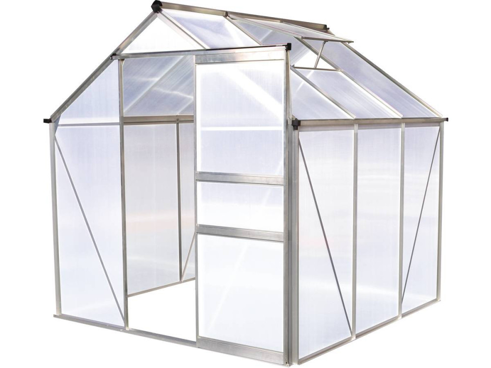 Garden greenhouse polycarbonate "Hortensia" transparent 3,65m²