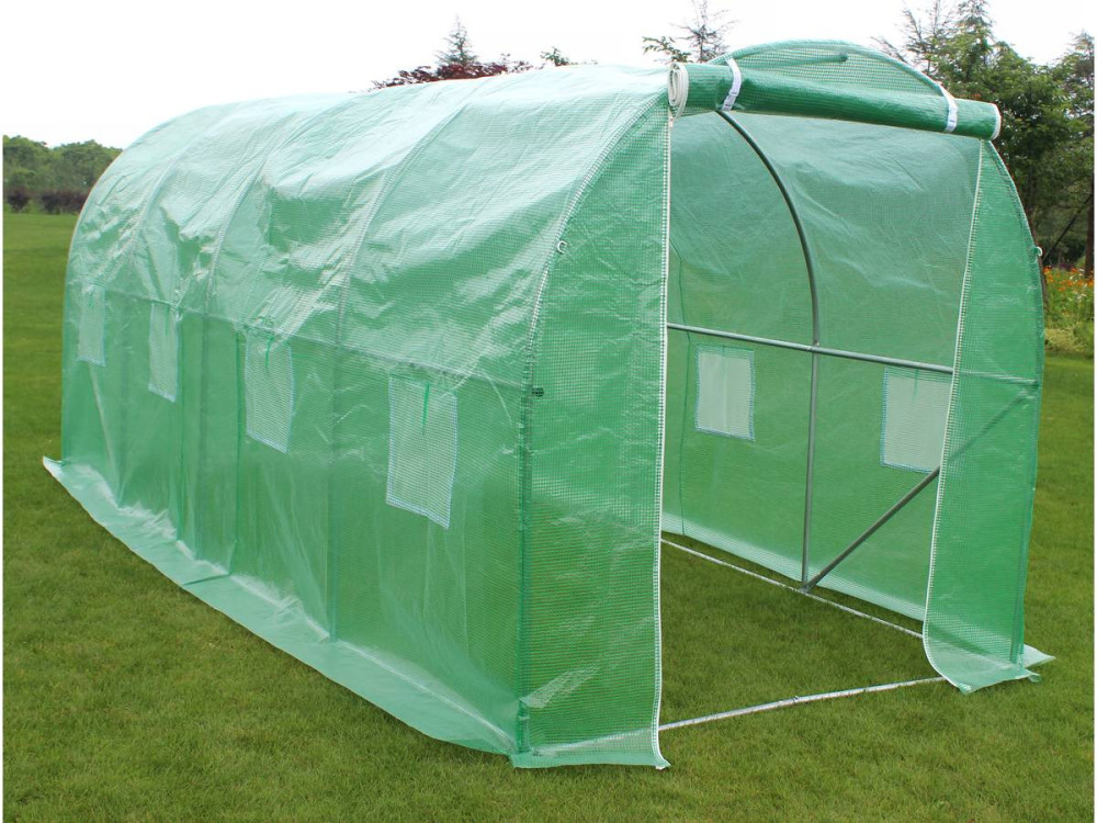 Greenhouse Poly Tunnel "Althea" - 9m² (96.9 sq. ft.) - 4.5 m x 2 m x 2 m (14.8 ft. x 6.6 ft. x 6.6 ft.)