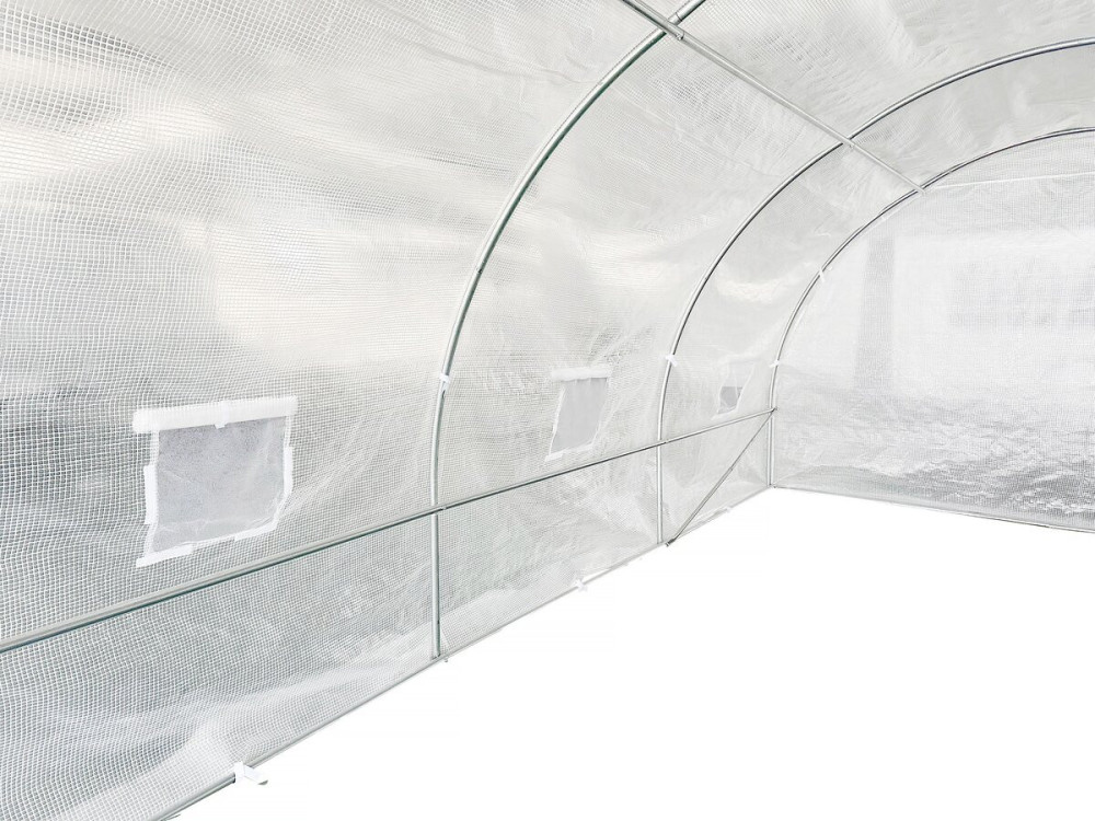 Garden greenhouse with door 6 x 3 m "Mimosa" - 18 m² - 180g - White