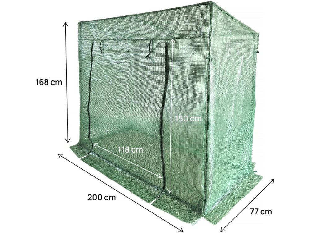 Garden tomato greenhouse "Lys" - 1.6 m² - 130g - Green
