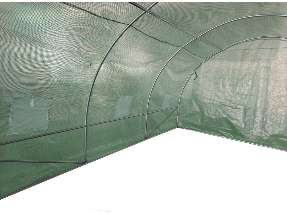 Garden greenhouse 4 x 3 m "Lys" - 12 m² - 140g - Green