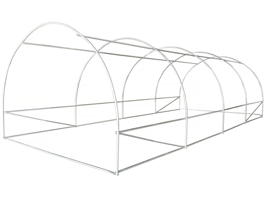 Garden greenhouse 6 x 3 m "Lys" - 18 m² - 140g - Green