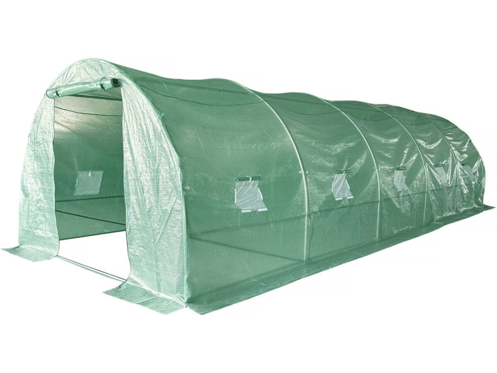 Greenhouse 8 x 3 m "Lys" - 24 m² - 140g - Green