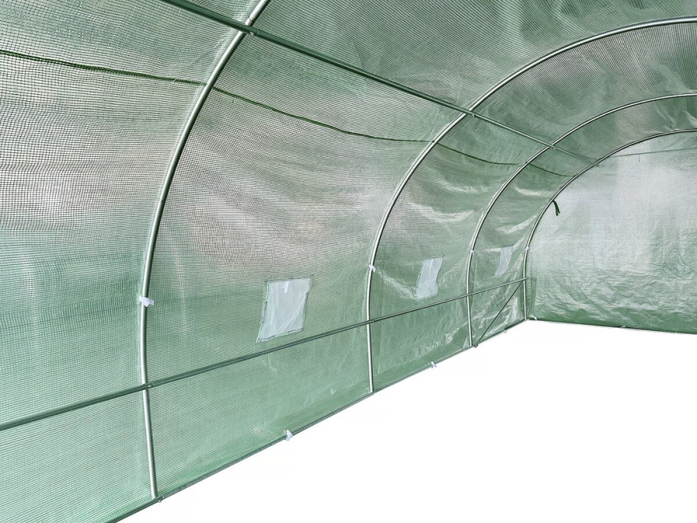 Greenhouse 8 x 3 m "Lys" - 24 m² - 140g - Green