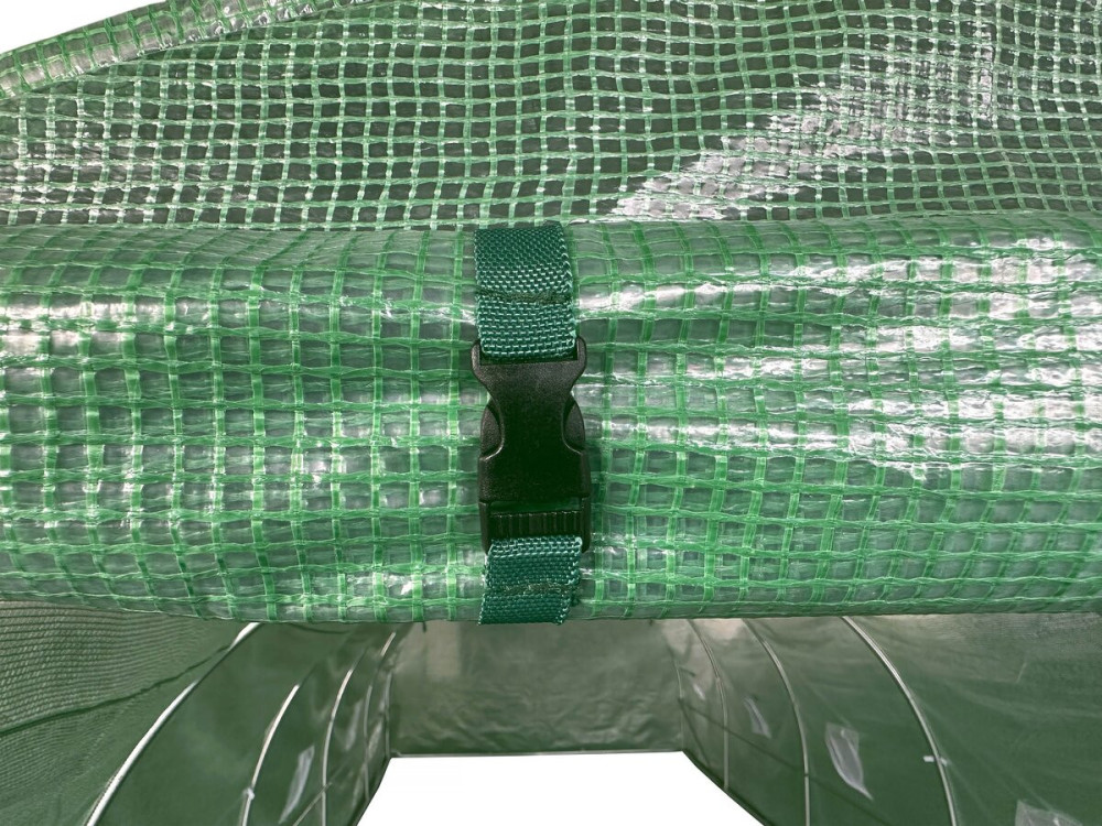Greenhouse 8 x 3 m "Lys" - 24 m² - 140g - Green