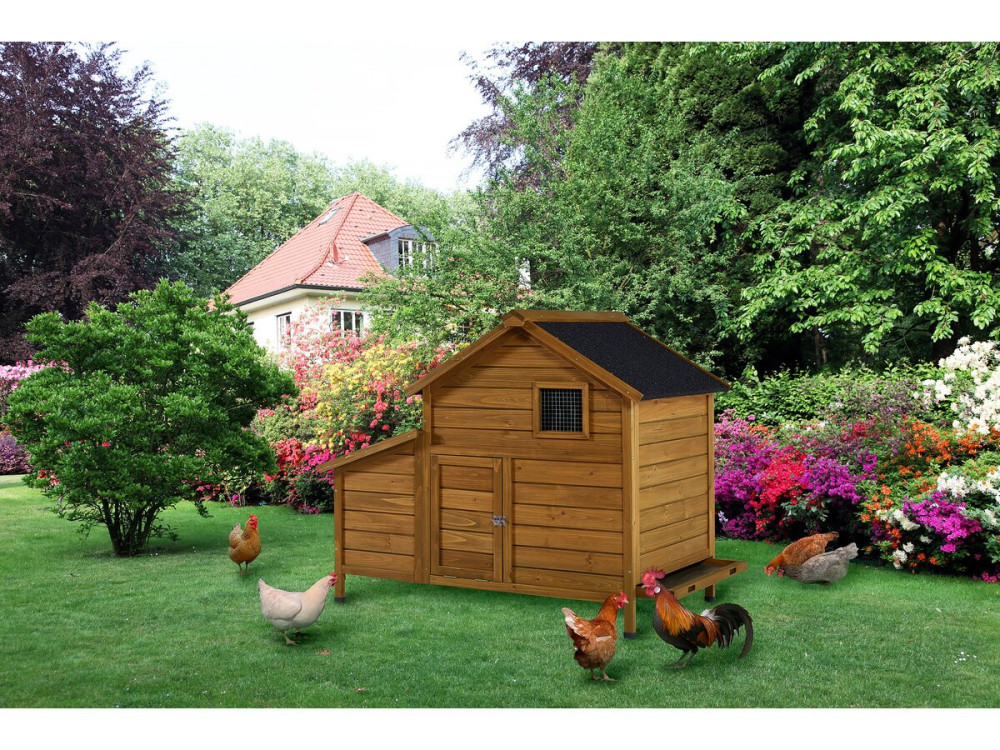 Cocotte" wooden coop - Brown