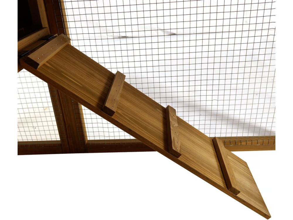 Clochette chicken coop with wooden nest box - Brown