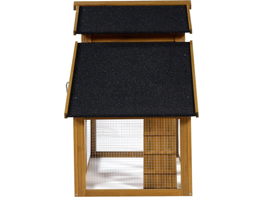 Clochette chicken coop with wooden nest box - Brown