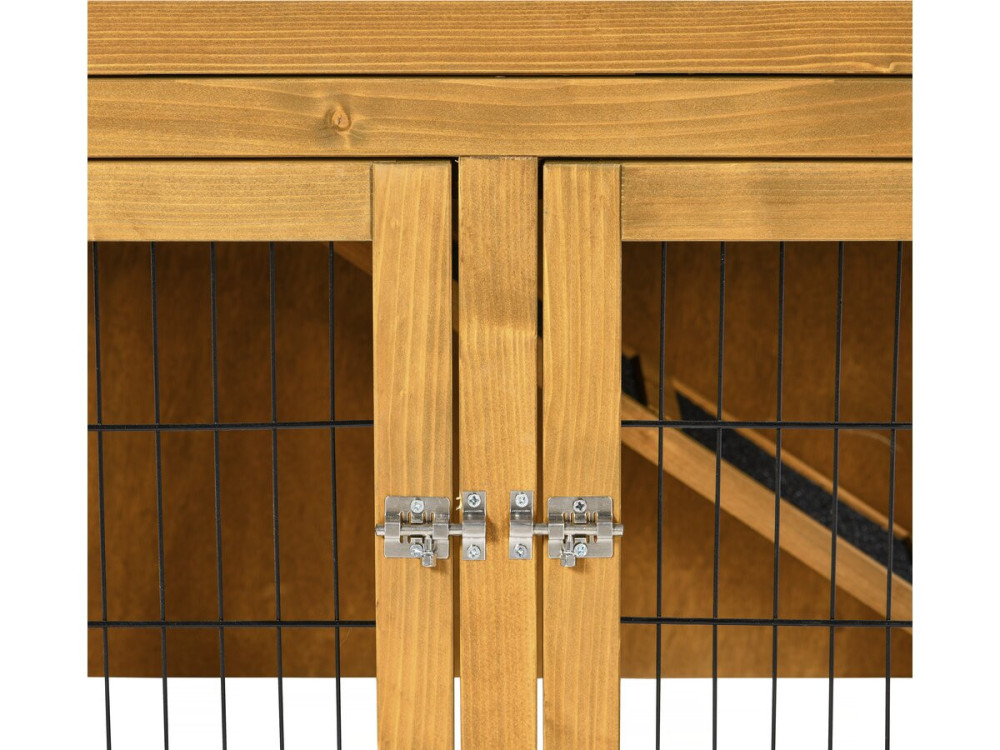 Noisette" wooden hutch - 102 x 55 x 100 cm - Brown