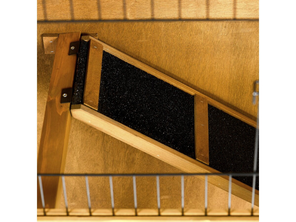 Noisette" wooden hutch - 102 x 55 x 100 cm - Brown