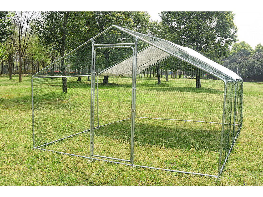 Chicken pen 12 m² wire mesh 4 x 3 x 2 M galvanized steel