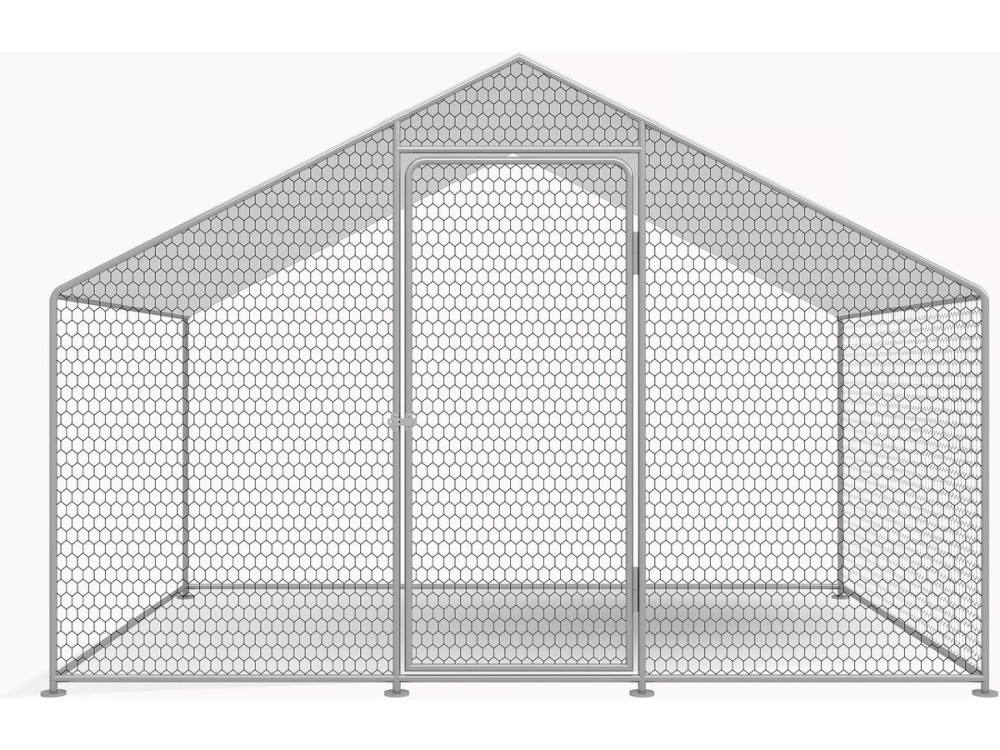Hen pen 6 m² wire mesh 2 x 3 x 2 M galvanized steel