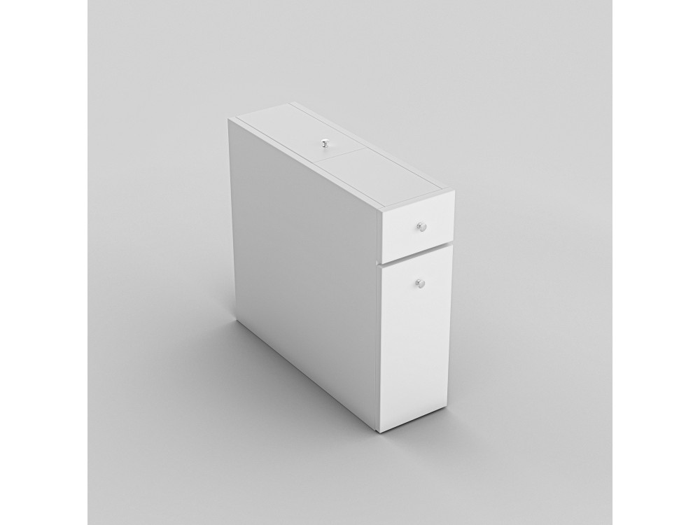 Calencia" wooden bathroom cabinet - 60 x 19 x 55 cm - White