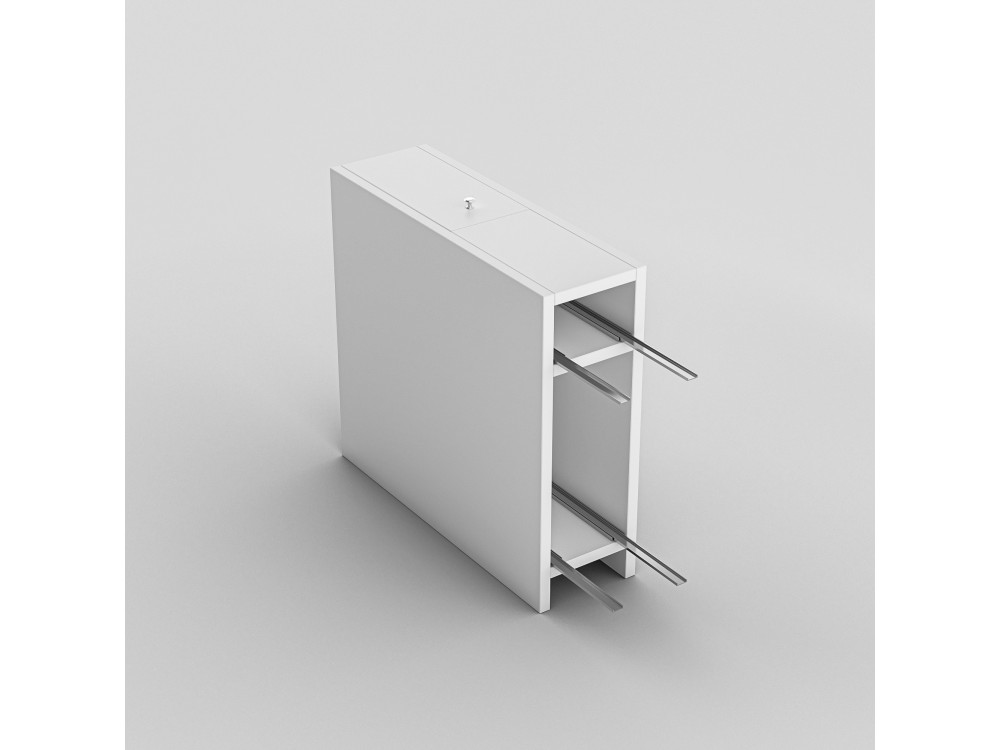 Calencia" wooden bathroom cabinet - 60 x 19 x 55 cm - White